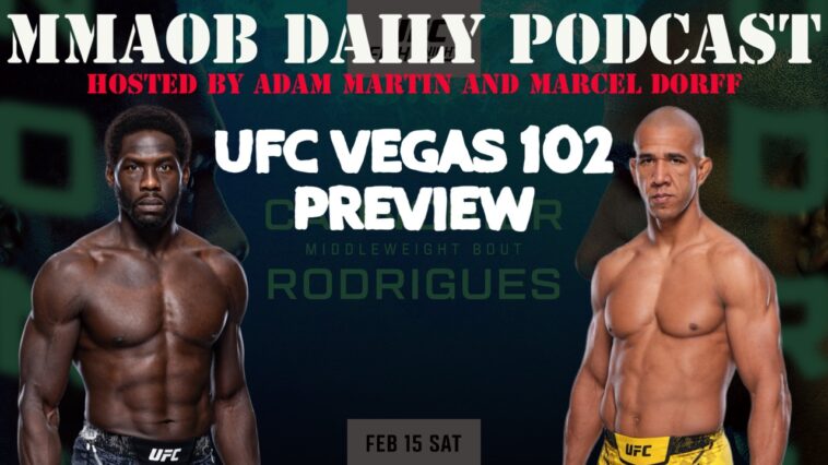 O2 Ufc 102 Row R UFC Vegas 102: Cannonier vs. Rodrigues Preview MMAOB Daily Podcast For ...